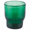 Set 6 bicchieri acqua artigianali in vetro colorato verde Unico Greenery Stock