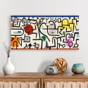 Quadro astrattista stampa su tela canvas Rich Harbour Paul Klee Vendita