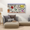Quadro astrattista stampa su tela canvas Rich Harbour Paul Klee Saldi