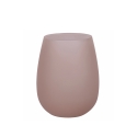 Set 6 bicchieri in vetro effetto ghiaccio 600ml Happy Hour Chocolate Offerta