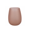 Set 6 bicchieri in vetro effetto ghiaccio 600ml Happy Hour Chocolate Sconti