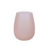 Set 6 bicchieri in vetro effetto ghiaccio 600ml Happy Hour Chocolate Stock