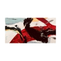 Stampa astratta moderna contemporanea su tela Ride the Tiger Jim Stone Offerta