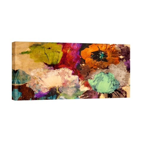 Quadro floreale astratto stampa su tela Floating Flowers Jim Stone Promozione