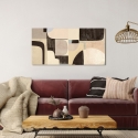 Quadro astratto geometrico stampa su tela Pale Winter Steve Roja Vendita