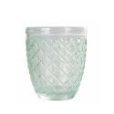 Set 6 bicchieri da tavola in vetro verde trasparente Castle Greenery Stock