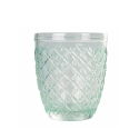 Set 6 bicchieri da tavola in vetro trasparente azzurro Castle Ocean Stock