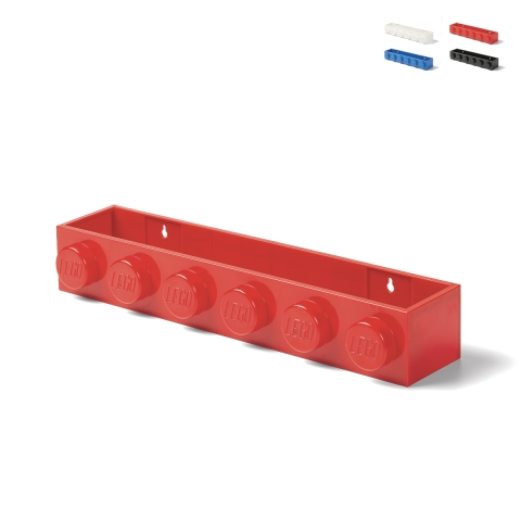 Mensola porta oggetti da parete contenitore LEGO Book Rack Promozione