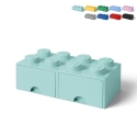 Contenitore a mattoncino con 2 cassetti LEGO Brick Drawer 8 bottoncini Offerta