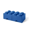 Contenitore a mattoncino con 2 cassetti LEGO Brick Drawer 8 bottoncini Misure