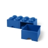 Contenitore a mattoncino con 2 cassetti LEGO Brick Drawer 8 bottoncini 