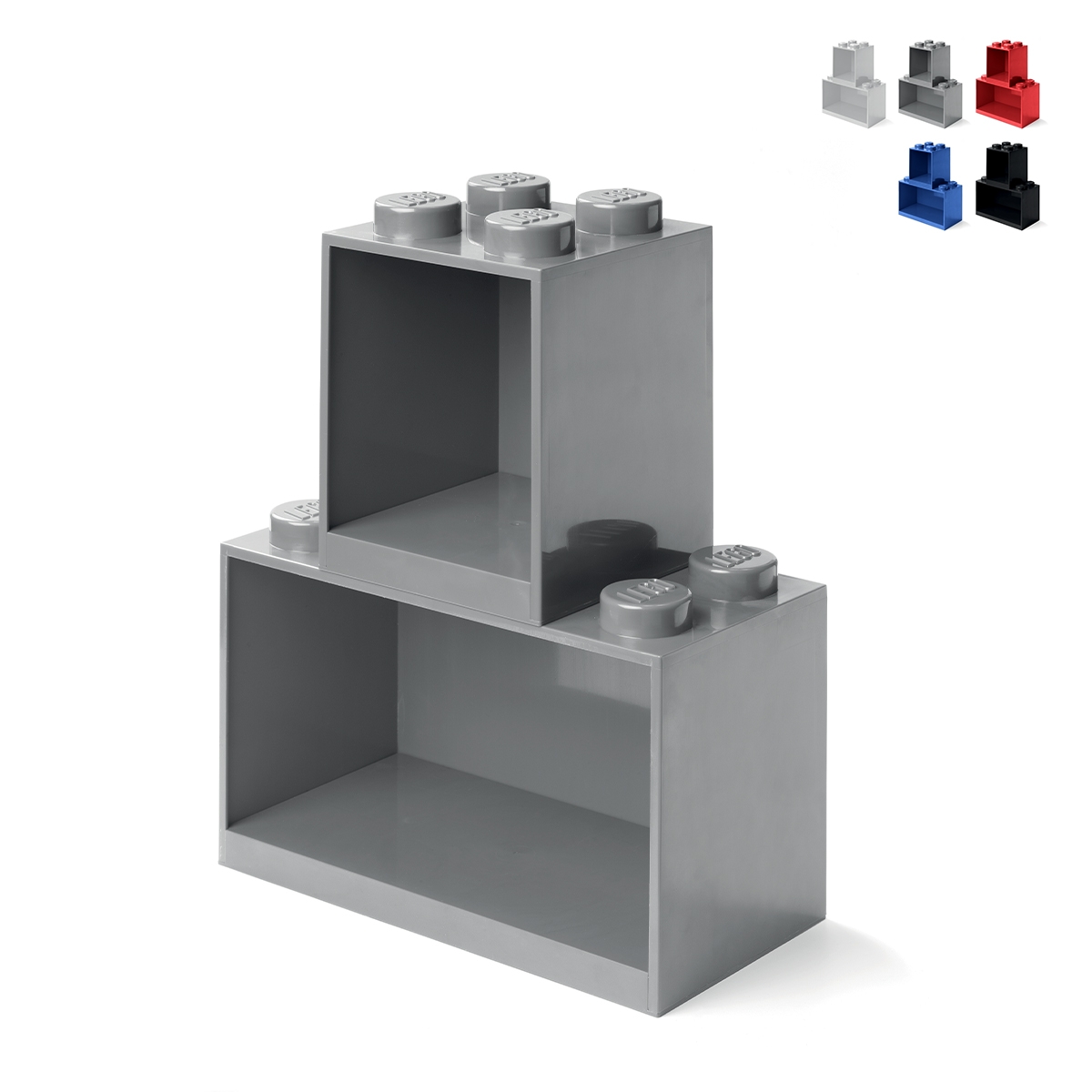 Scaffali contenitori modulari impilabili LEGO Brick Shelf Set 4+8 Offerta Scaffali contenitori modulari impilabili LEGO Brick Shelf Set 4+8 Offerta