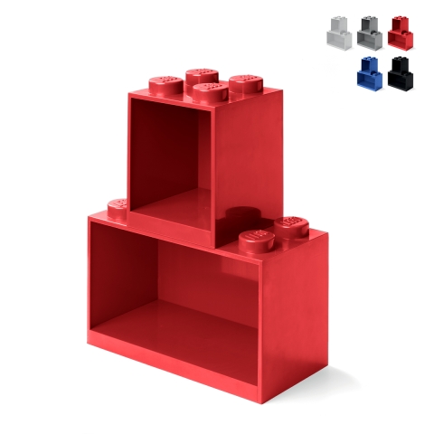 Scaffali contenitori modulari impilabili LEGO Brick Shelf Set 4+8 Promozione