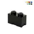 Contenitore rettangolare a mattoncino impilabile LEGO Brick 2 bottoncini Promozione