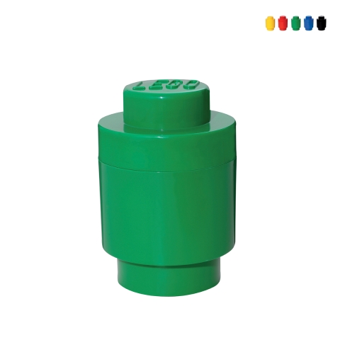 Contenitore a cilindro impilabile LEGO Brick 1 bottoncino Promozione