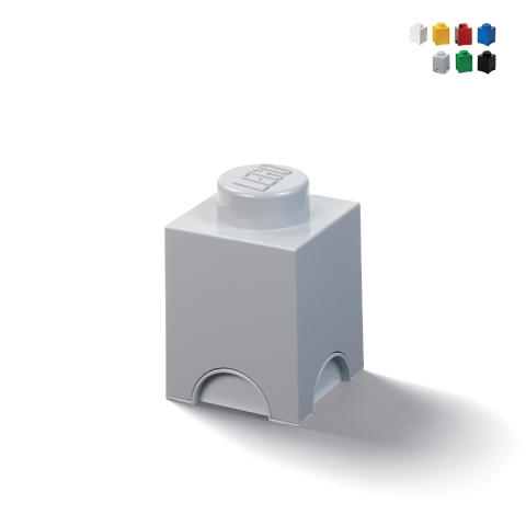 Contenitore quadrato a mattoncino impilabile LEGO Brick 1 bottoncino Promozione
