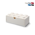 Contenitore a mattoncino con cassetto LEGO Desk Drawer 8 bottoncini Promozione