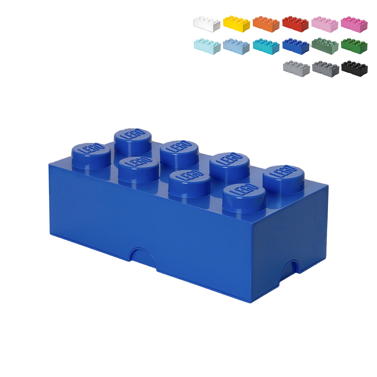 Contenitore impilabile con coperchio LEGO Storage Brick 8 bottoncini Promozione Contenitore impilabile con coperchio LEGO Storage Brick 8 bottoncini Promozione
