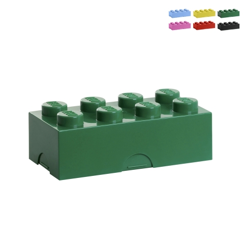 Contenitore porta pranzo merenda impilabile a mattoncino LEGO Lunch Box Promozione