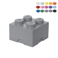 Contenitore quadrato impilabile a mattoncino LEGO Brick 4 bottoncini Promozione