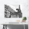 Stampa artistica su tela bianco e nero Metropolitain Paris Pangea Images Vendita