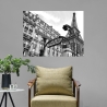 Stampa artistica su tela bianco e nero Metropolitain Paris Pangea Images Saldi