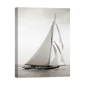 Quadro stampa su tela barca a vela vintage bianco e nero Britannia Promozione
