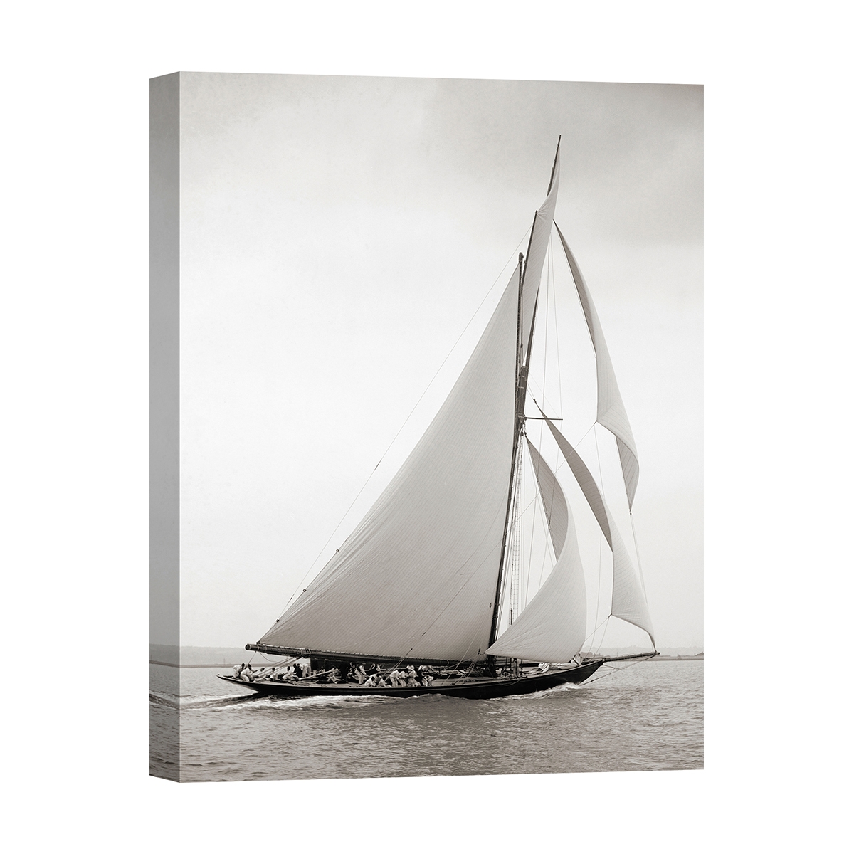 Quadro stampa su tela barca a vela vintage bianco e nero Britannia Promozione Quadro stampa su tela barca a vela vintage bianco e nero Britannia Promozione