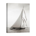 Quadro stampa su tela barca a vela vintage bianco e nero Britannia Promozione