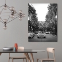 Quadro fotografico stampa su tela bianco e nero Boulevard in Hollywood Vendita