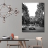 Quadro fotografico stampa su tela bianco e nero Boulevard in Hollywood Vendita