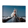 Quadro fotografico stampa su tela Lighthouse in the Mediterranean Sea Promozione