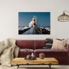 Quadro fotografico stampa su tela Lighthouse in the Mediterranean Sea Vendita