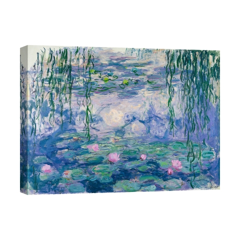 Quadro stampa impressionista su tela canvas Waterlilies Claude Monet Promozione