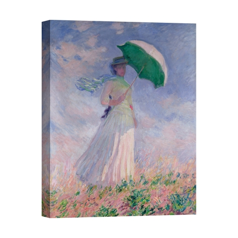 Quadro stampa su tela canvas Donna con il parasole Claude Monet Promozione