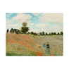 Stampa su tela quadro impressionista Campo con papaveri di Claude Monet Offerta