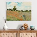 Stampa su tela quadro impressionista Campo con papaveri di Claude Monet Vendita
