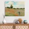 Stampa su tela quadro impressionista Campo con papaveri di Claude Monet Vendita