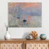 Quadro stampa su tela Impression au soleil levant di Claude Monet Vendita