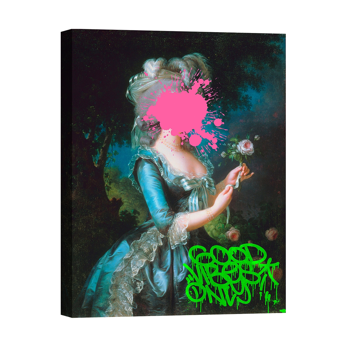 Stampa su tela quadro pop street art Marie Antoinette di Eric Chestier Promozione