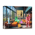 Stampa su tela quadro pop art Surrealofts Milano Gerard Madau Promozione