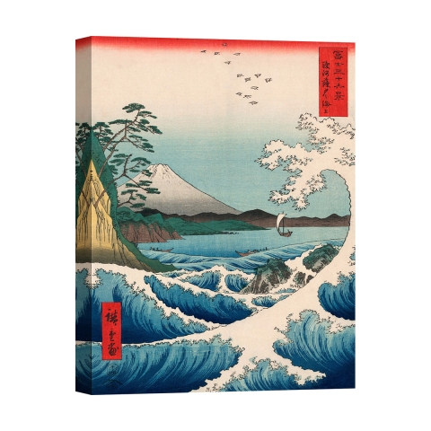Quadro giapponese stampa su tela Sea at Satta, 1858 Hiroshige Promozione