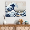 Quadro stampa su tela The Great Wave off Kanagawa Hokusai Grande Onda Vendita