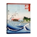 Stampa su tela paesaggio di montagna e mare Monte Fuji Hokusai Kanagawa Promozione