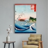 Stampa su tela paesaggio di montagna e mare Monte Fuji Hokusai Kanagawa Vendita
