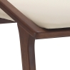 Set 2 sedie da pranzo design moderno in legno e similpelle beige Hays Offerta