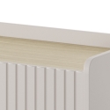 Mobile alto 4 ante scanalate credenza madia soggiorno beige Bitter Catalogo