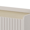 Mobile alto 4 ante scanalate credenza madia soggiorno beige Bitter Catalogo