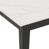 Tavolo sala da pranzo allungabile moderno 90x160-400 effetto marmo Harper Offerta