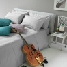 Completo per letto matrimoniale in cotone con lenzuola 2 federe Toronto Vendita